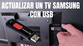 Cómo actualizar un televisor Samsung o cualquier televisor con USB [upl. by Ymaral]