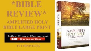 BIBLE REVIEW AMPLIFIED HOLY BIBLE LARGE PRINT [upl. by Alisan223]