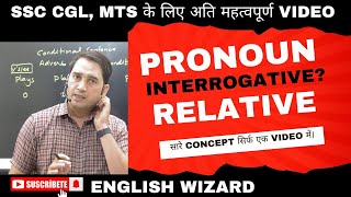 Pronoun  Relative  Interrogative  Relative Clause  Adjective Clause SSC CGL MTS Analysis 2024 [upl. by Alahsal]