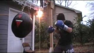 Boxing training  wrecking ball heavy bag [upl. by Karas]