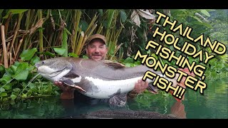 Gillhams fishing resort Thailand Monster fish [upl. by Lesirg]