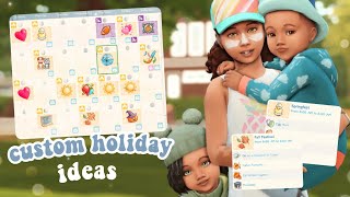 📅 Custom Calendar Ideas and Mods to add to your Gameplay 🐣  The Sims 4 Holiday Ideas [upl. by Keefer]