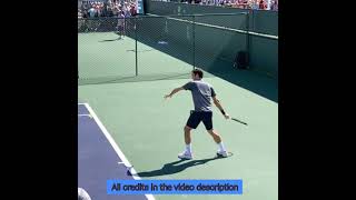 Roger Federer Practice Tennis  Forehand and blackhand in slow motion federer slowmotion forehand [upl. by Aniad]