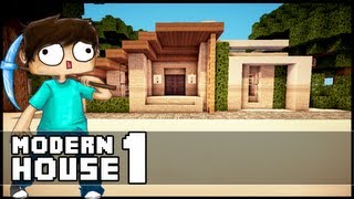 Minecraft Let´s Build Small Modern House  Part 1 [upl. by Attayek]