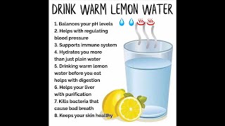 some benefits of drinking lemon water [upl. by Arral]