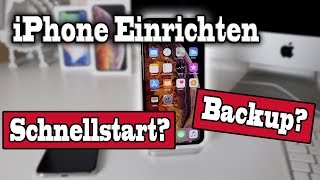 Neues iPhone Einrichten  Backup und Wiederherstellen iPhone XSXS Max  GermanDeutsch [upl. by Grindlay402]