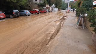 The Aftermath of Storm Daniel in Skiathos  Troulos  070923 [upl. by Aicekal784]