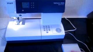 Pfaff Tiptronic 2020 Sewing Machine Shown Working [upl. by Gearhart]