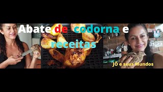 Abate de Codorna e Codorna ao vinho Branco Feita na Fritadeira Elétrica [upl. by Juliet82]