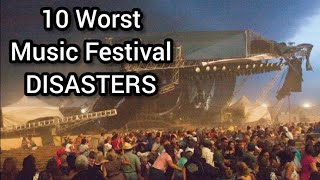 10 Worst Music Festival DISASTERS [upl. by Darcee]