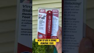 How to use a siding removal tool shorts diy￼ [upl. by Itaws]