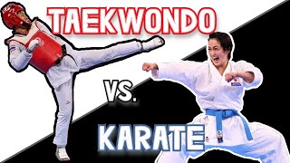 Karate vs Taekwondo  Whats The Difference [upl. by Omle]