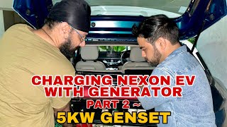 Shocking results on using a genset to charge Nexon EV  The Electronic Trip Vlog21 Noise Faktory [upl. by Aerdnak]