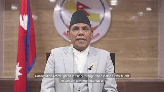 Rt Hon Narayan Prasad Dahal Chairperson of the National Assembly of Nepal [upl. by Gunther]