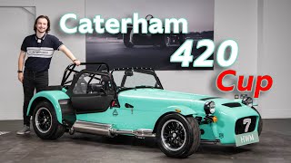 A BRAND NEW Caterham 420 Cup Finished in Peppermint Green  A Walk Around With Jean [upl. by Cheria]