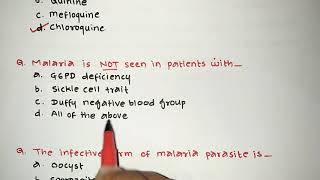 PARASITOLOGY MOST IMPORTANT MCQs GPATNIPERRRBESIC PHARMACIST EXAMS PART  1 [upl. by Lhary333]