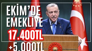 EMEKLÄ° 17400TL SSK BAÄKUR EK ZAM MAAÅ TABLOSU 1 EKÄ°M MAAÅLARA YENÄ° ARTIÅLAR VAR DUL YETÄ°M NE KADAR [upl. by Asir]