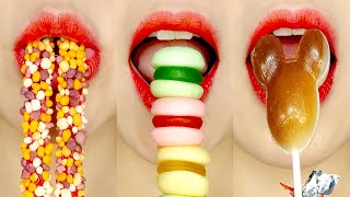 ASMR MUKBANG Emoji Food 이모지 입술 먹방 Eating Sounds POP SPRINKLE Jelly Candy Snack Marshmallow [upl. by Annis]