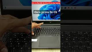 hp laptop backlit keyboard turn on  how to turn on keyboard light on hp laptop  hp victus light on [upl. by Assyle]