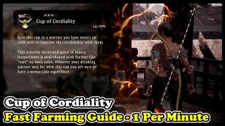 Wo Long CUP OF CORDIALITY Fast Farming Guide Cup of Cordiality Locations in Wo Long Fallen Dynasty [upl. by Amice]