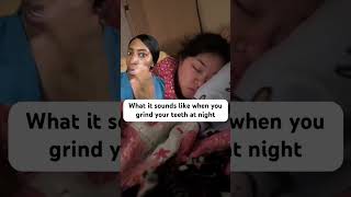 😱😳teethgrinding shorts sound grinding bruxism shortsfeed teeth asmr viral [upl. by Wein]