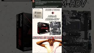 Ryzen 5 5600X  A320MHDV mentok Base Clock intel amd computerhardware nvidia oc asrock pc [upl. by Snehpets8]