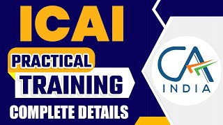 ICAI Practical Training Complete Details Eligibility Duration Leaves StipendIndustrial Training [upl. by Ulund]