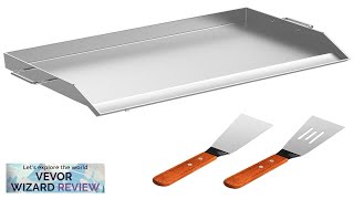 VEVOR Stainless Steel Griddle36quot x 22quot Universal Flat Top Rectangular Plate BBQ Review [upl. by Tersina]