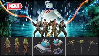 NEW Ghostbusters Skin Pack In Fortnite Ghostbusters Pack Release Date [upl. by Yelrak]