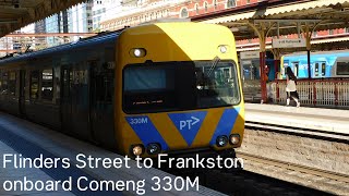 Flinders Street to Frankston onboard Comeng 330M [upl. by Haff]