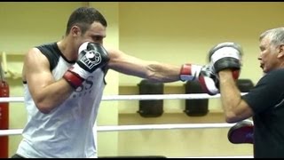 Vitali Klitschko vs Dereck Chisora  Klitschko training [upl. by Anwat]