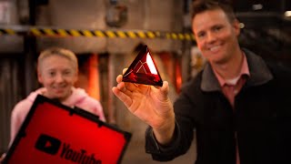 Whats inside YouTube Red Diamond Award [upl. by Renckens]