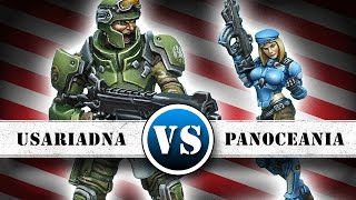 USAriadna Vs PanOceania 150pts Infinity Battle Report [upl. by Greyso]