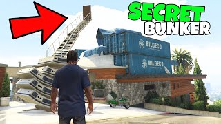 SECRET BIG BUNKER IN FRANKLIN HOUSE GTA V [upl. by Onez779]