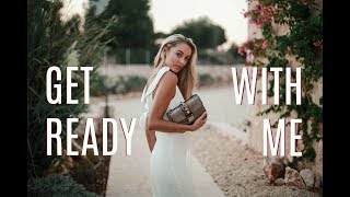 GET READY WITH ME IN KEFALONIA  Speedy Hair Routine  Fashion Mumblr AD [upl. by Nov]