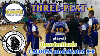 Undefeated 90 CALOOSA MIDDLE 3Peat v MARINER MIDDLE amp Advance towards REGIONAL FINALS HIGHLIGHTS [upl. by Alyce]