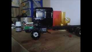 MINIATURA DE CAMION MERCEDES BENZ 1634 DE CARTON FORRADOparte3 [upl. by Adnilam]