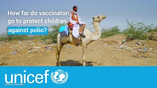 Health worker treks up to 72 hours to vaccinate children  UNICEF [upl. by Fanchan]