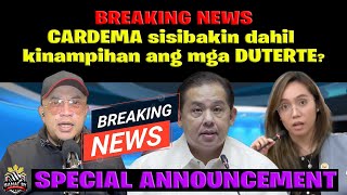 BREAKING NEWS CARDEMA patatalsikin dahil kinampihan ang mga DUTERTE [upl. by Ofloda]