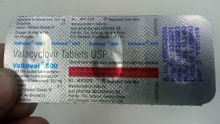 Valtoval 500 Tablets  Valacyclovir 500mg Tablets  Valtoval 500mg Tablet Uses Side effects Hindi [upl. by Ainahs]