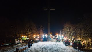 Lichterfeuerwerk rund um Geislingen an der Steige  11012024 Ostlandkreuz [upl. by Keppel]