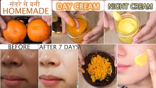 7 Days Challenge 🍊Orange Peel DAY amp NIGHT Cream for Spotless Clear Skin चेहरे की काली परत उतर जाएगी [upl. by Ahsitram738]