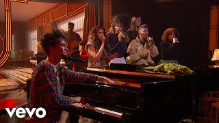 Jacob Collier  Witness Me with Tori Kelly  Jimmy Kimmel Live 2024 [upl. by Annaerb]