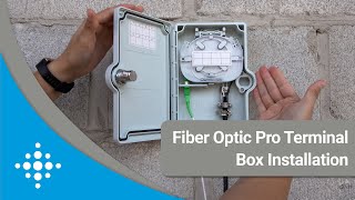 Fiber Pro Optic Terminal Box Installation  FONCS [upl. by Efar]