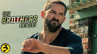 THE BROTHERS GRIMSBY  Fight Scene  Scott Adkins v Sacha Baron Cohen [upl. by Kerad]