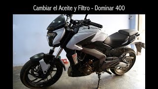 Cambiar el Aceite Dominar 400 Auteco Dominar 400  video completo [upl. by Embry730]