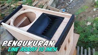 pengukuran box line array 10 inch model terbaru [upl. by Adeirf]