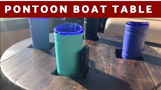 Pontoon Boat Table Upgrade [upl. by Ydnolem]