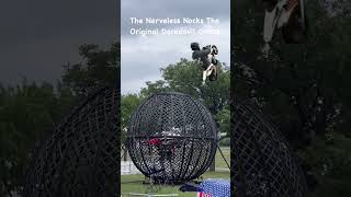 Steel Wheel Stunt  The Nerveless Nocks Circus  Mayfest Fort Worth Texas stuntshow daredevil [upl. by Vigor487]