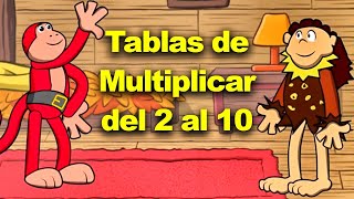 TODAS LAS TABLAS DE MULTIPLICAR DEL 2 AL 10 EL MONO SÍLABO [upl. by Pacorro559]